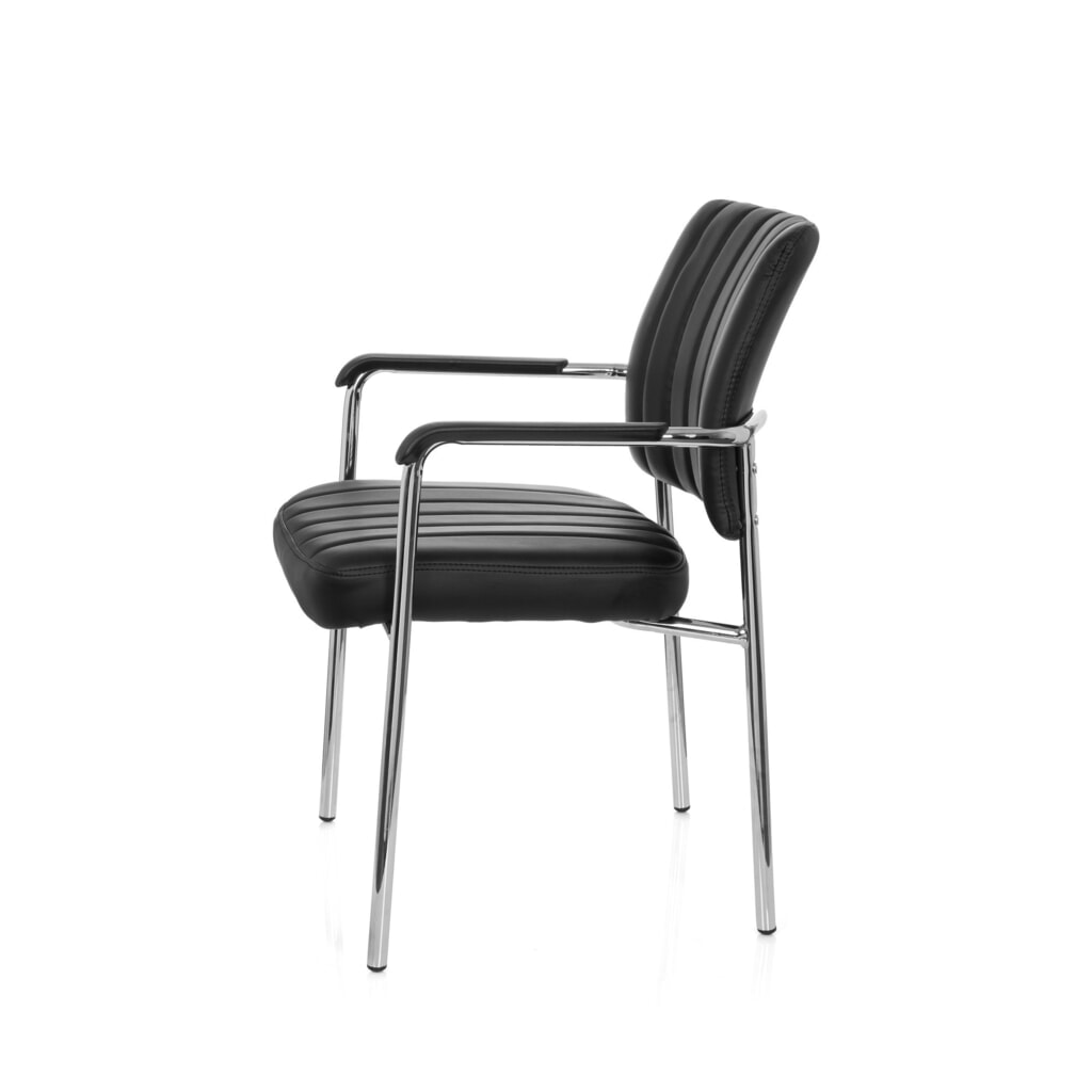 N° de l'image du produit 9 : Chaise de réunion / chaise-visiteur hjh OFFICE / SOMOS V PU, noir