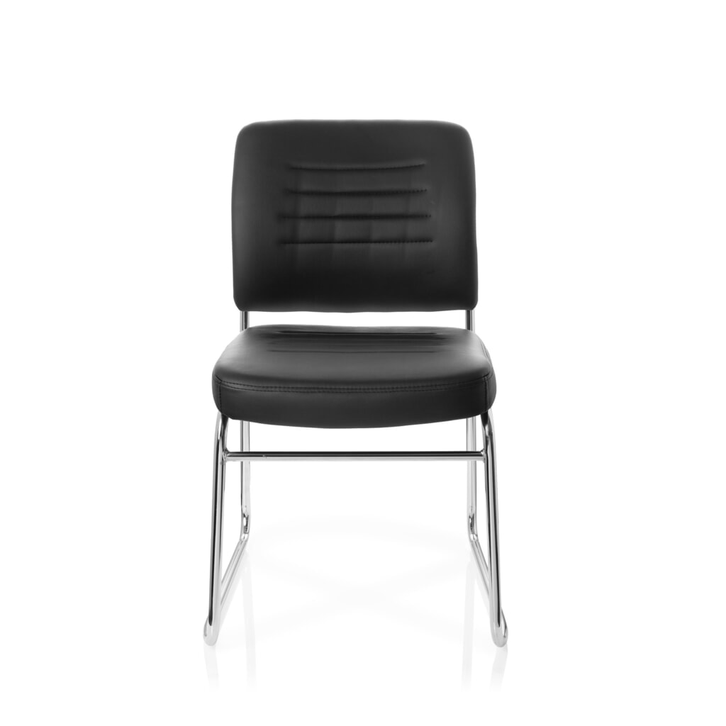 Chaise de réunion / chaise-visiteur hjh OFFICE TONSO V similicuir, noir N° de l'image du produit 1 : Chaise de réunion / chaise-visiteur hjh OFFICE TONSO V similicuir, noir