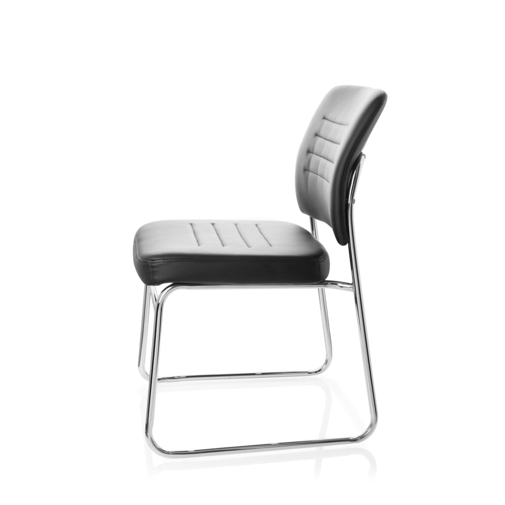 Chaise de réunion / chaise-visiteur hjh OFFICE TONSO V similicuir, noir N° de l'image du produit 9 : Chaise de réunion / chaise-visiteur hjh OFFICE TONSO V similicuir, noir