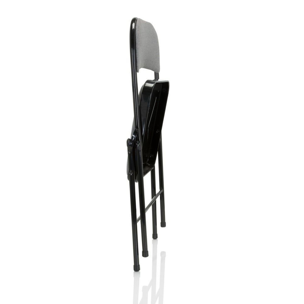 Numéro de l'image du produit 2: Chaise de réunion / chaise-visiteur / chaise pliante hjh OFFICE TUDELA II tissu, gris clair