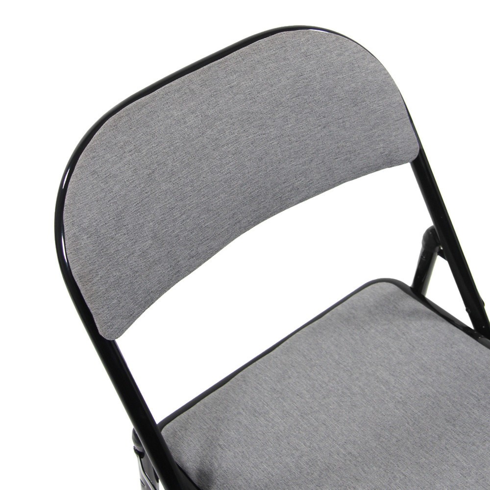 Numéro de l'image du produit 3: Chaise de réunion / chaise-visiteur / chaise pliante hjh OFFICE TUDELA II tissu, gris clair