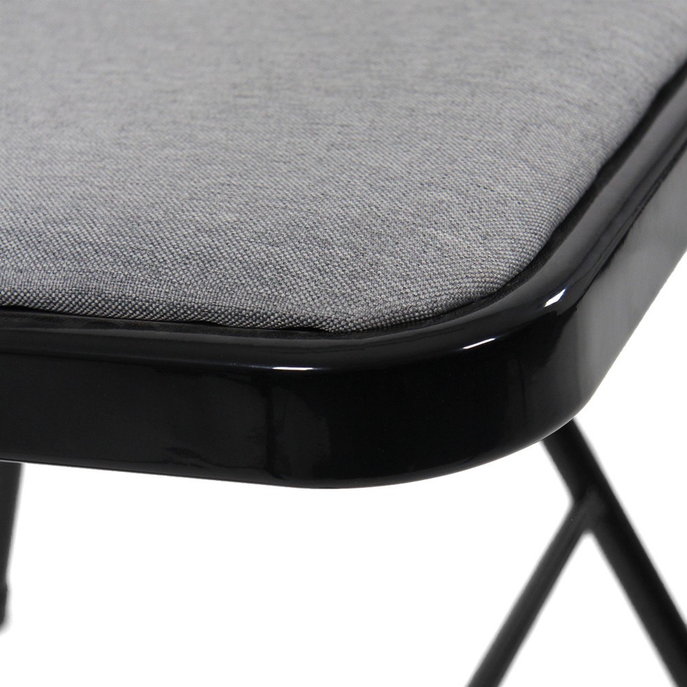 Numéro de l'image du produit 6: Chaise de réunion / chaise-visiteur / chaise pliante hjh OFFICE TUDELA II tissu, gris clair