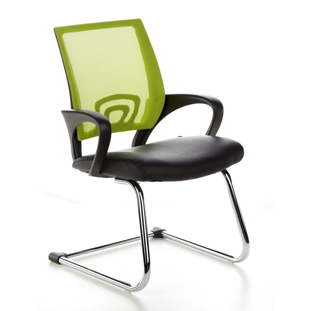 Numéro de l'image du produit 3: Chaise de réunion / fauteuil suspendu hjh OFFICE VISTO NET V maille, noir/vert