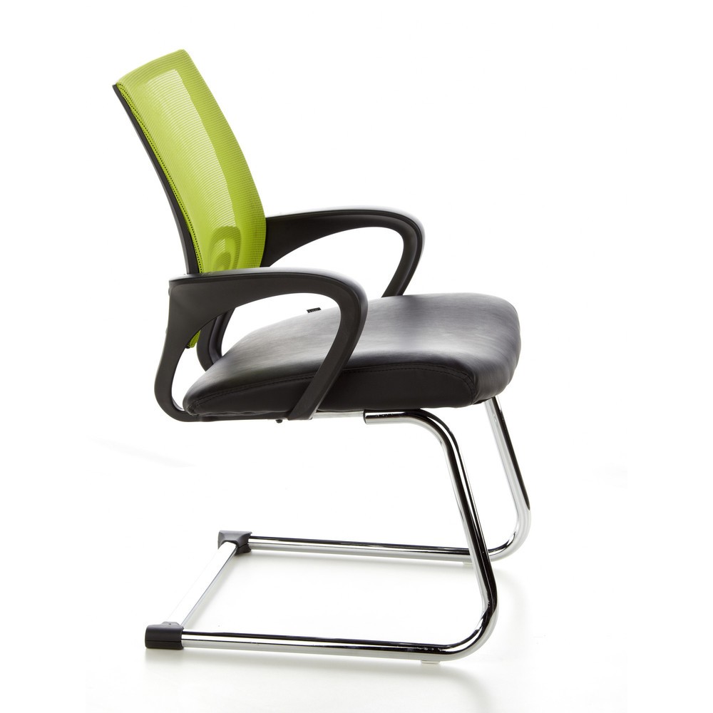 Numéro de l'image du produit 4: Chaise de réunion / fauteuil suspendu hjh OFFICE VISTO NET V maille, noir/vert