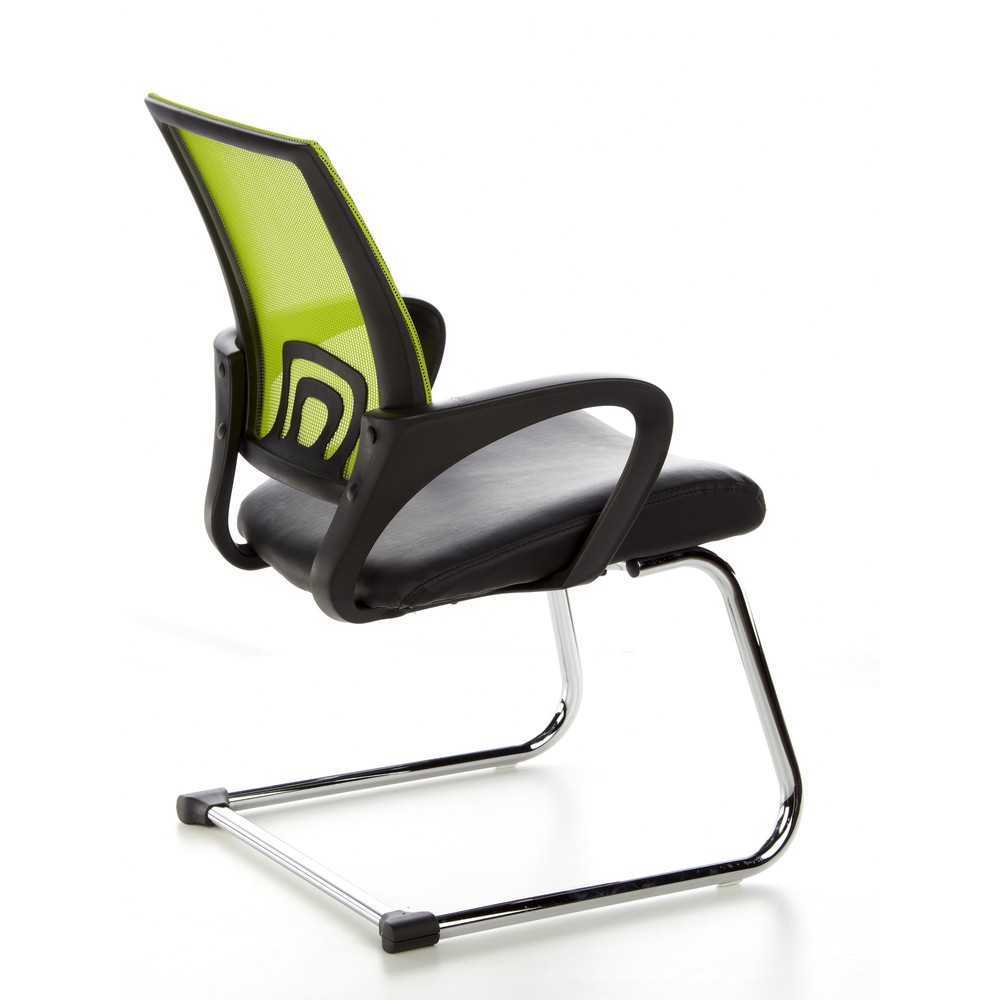 Numéro de l'image du produit 5: Chaise de réunion / fauteuil suspendu hjh OFFICE VISTO NET V maille, noir/vert
