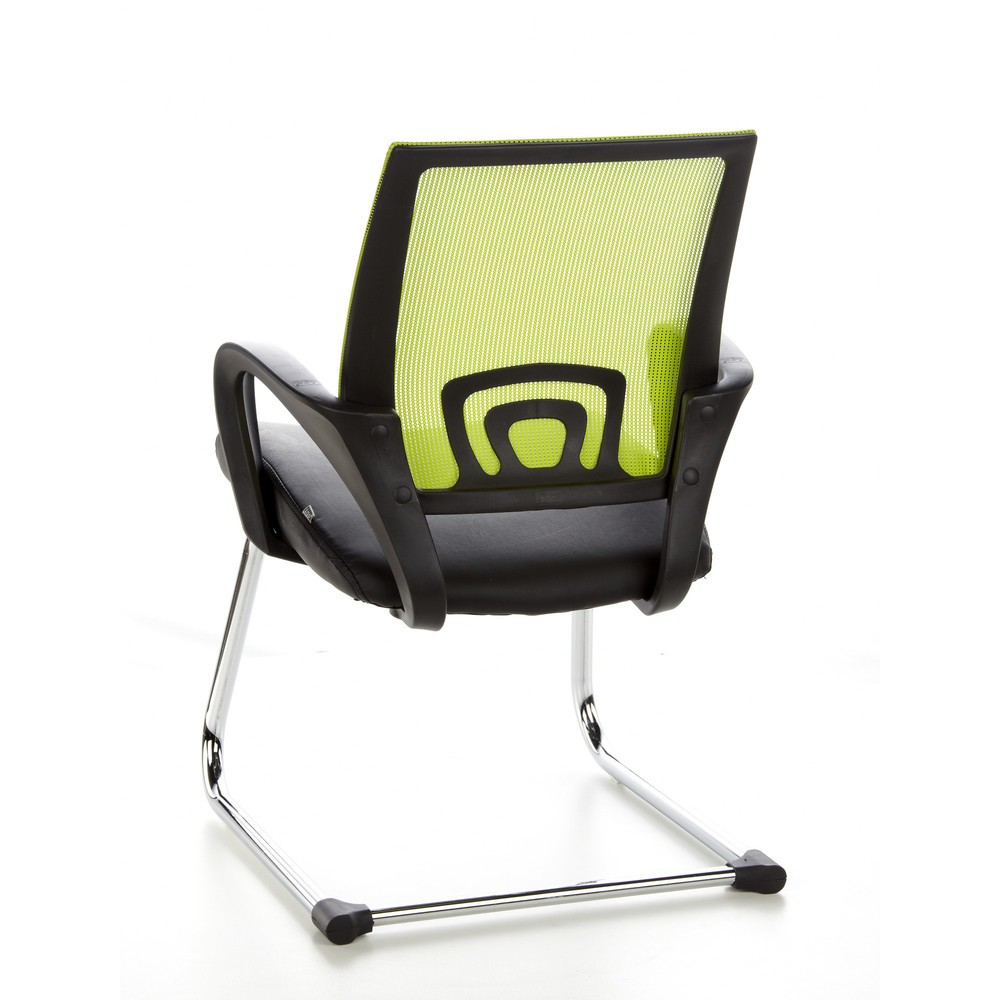 Numéro de l'image du produit 7: Chaise de réunion / fauteuil suspendu hjh OFFICE VISTO NET V maille, noir/vert