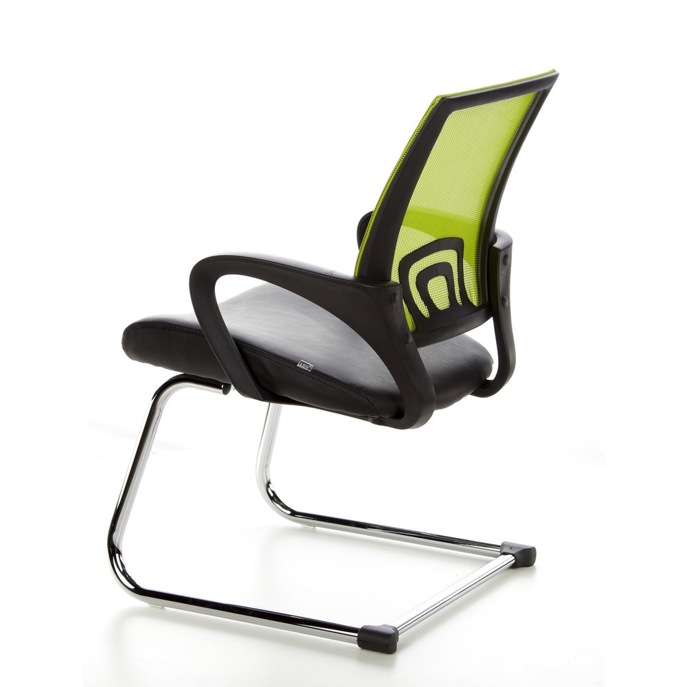 Numéro de l'image du produit 8: Chaise de réunion / fauteuil suspendu hjh OFFICE VISTO NET V maille, noir/vert