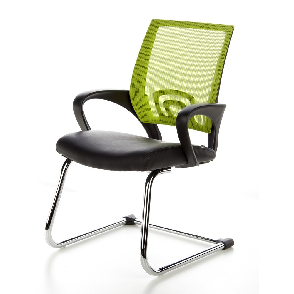 Numéro de l'image du produit 10: Chaise de réunion / fauteuil suspendu hjh OFFICE VISTO NET V maille, noir/vert