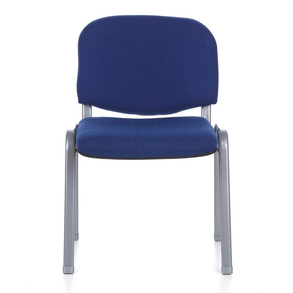 Numéro de l'image du produit 1: Chaise de conférence / chaise-visiteur hjh OFFICE XT 600, bleu/argenté