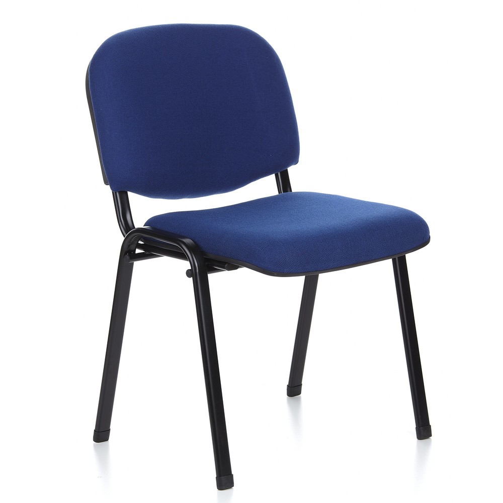N° de l'image du produit 6 : Chaise de réunion / chaise-visiteur hjh OFFICE / XT 600, noir/bleu