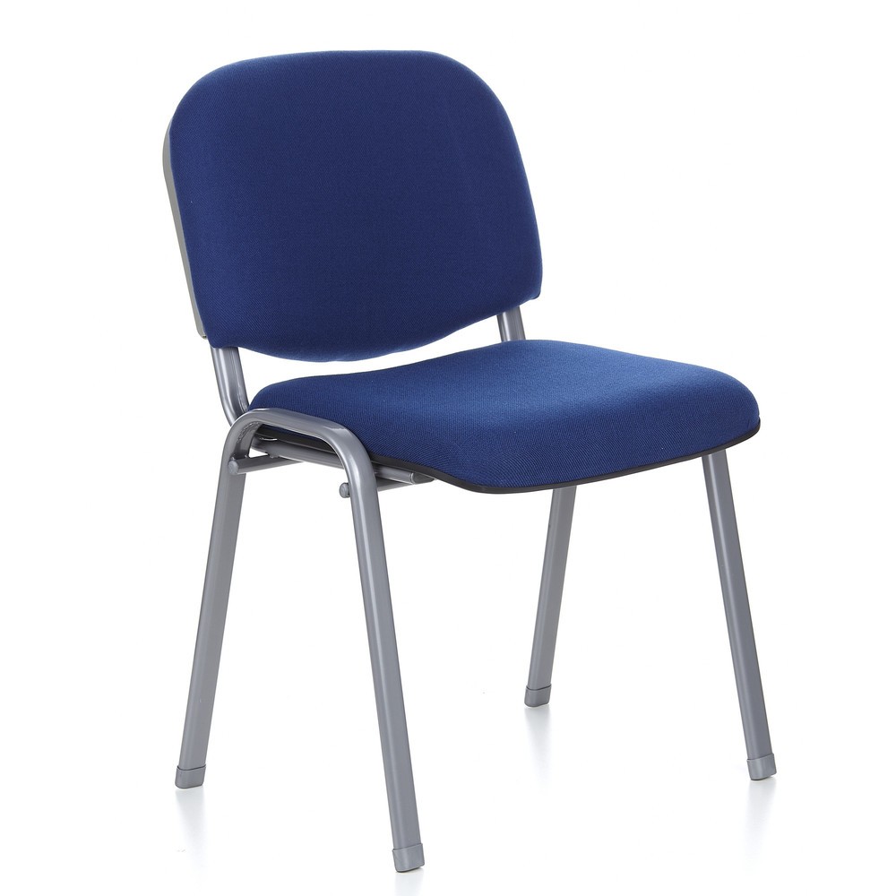Numéro de l'image du produit 3: Chaise de conférence / chaise-visiteur hjh OFFICE XT 600, bleu/argenté