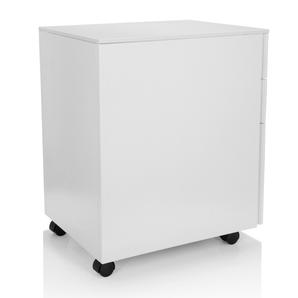 Numéro de l'image du produit 8: Caisson à roulettes hjh OFFICE COLOR OS I métal blanc avec serrure à combinaison