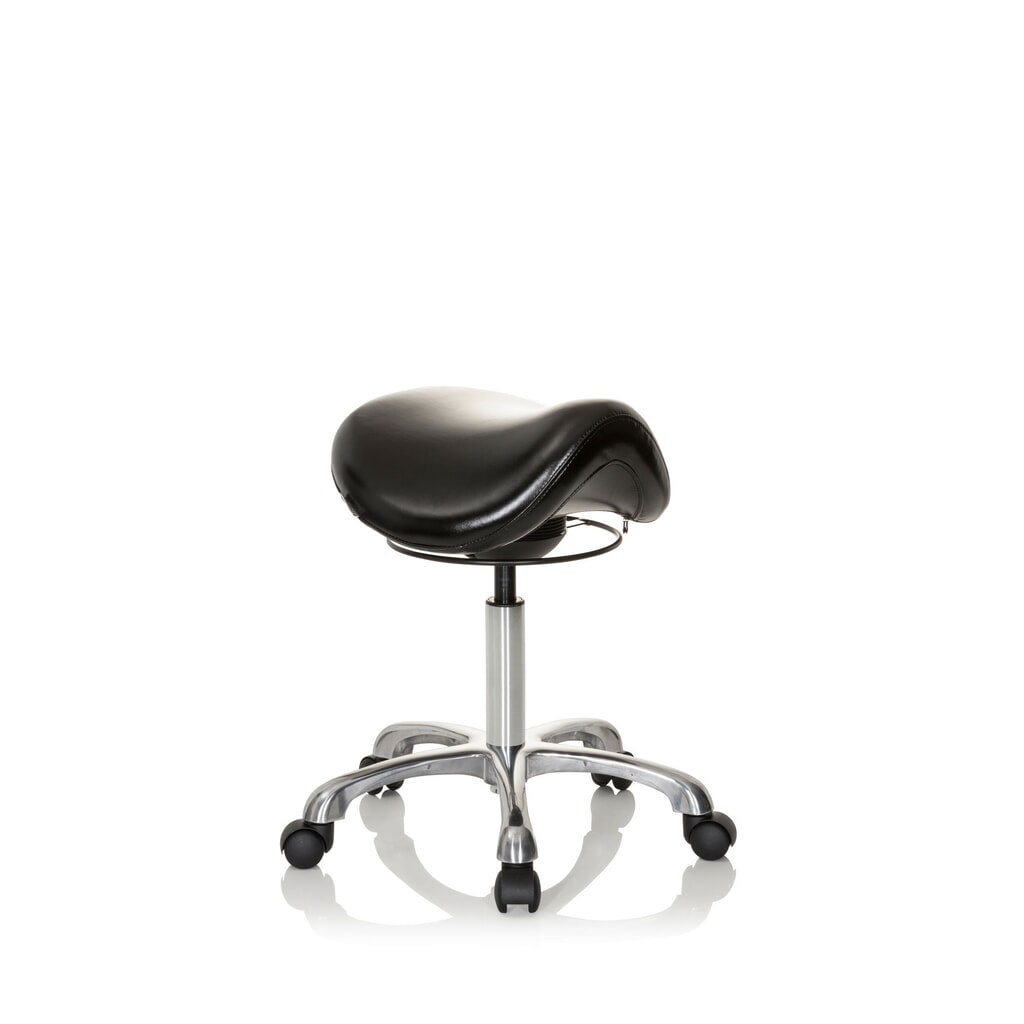 hjh OFFICE tabouret ergonomique / tabouret-selle ORTHO SIT PU similicuir, noir N° de l'image du produit 3 : hjh OFFICE tabouret ergonomique / tabouret-selle ORTHO SIT PU similicuir, noir