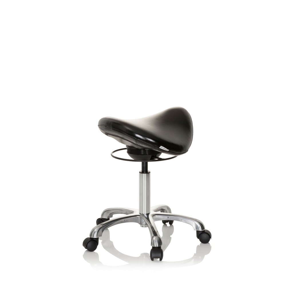 hjh OFFICE tabouret ergonomique / tabouret-selle ORTHO SIT PU similicuir, noir N° de l'image du produit 5 : hjh OFFICE tabouret ergonomique / tabouret-selle ORTHO SIT PU similicuir, noir