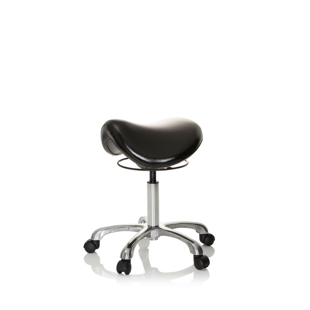 Numéro de l'image du produit 9: Tabouret-selle / Siège-selle hjh OFFICE ORTHO SIT PU similicuir, noir