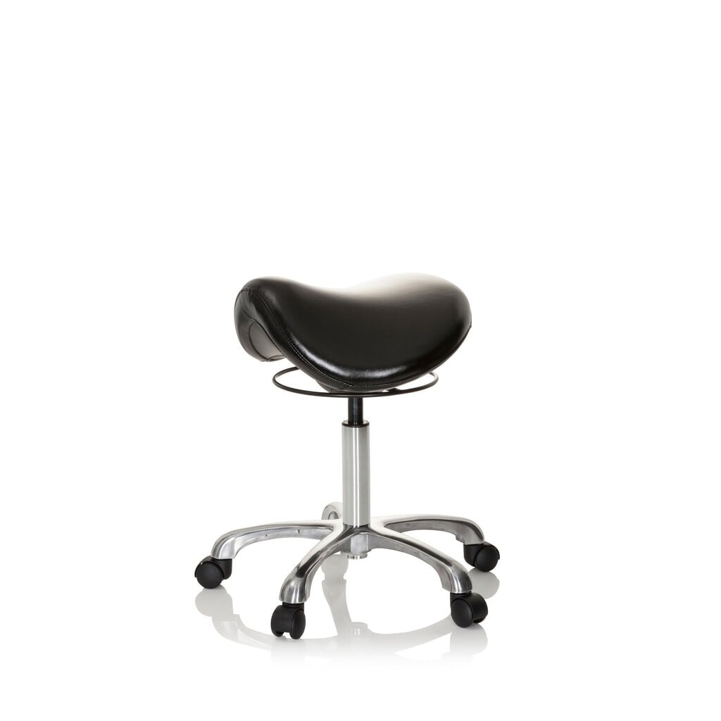 hjh OFFICE tabouret ergonomique / tabouret-selle ORTHO SIT PU similicuir, noir N° de l'image du produit 10 : hjh OFFICE tabouret ergonomique / tabouret-selle ORTHO SIT PU similicuir, noir