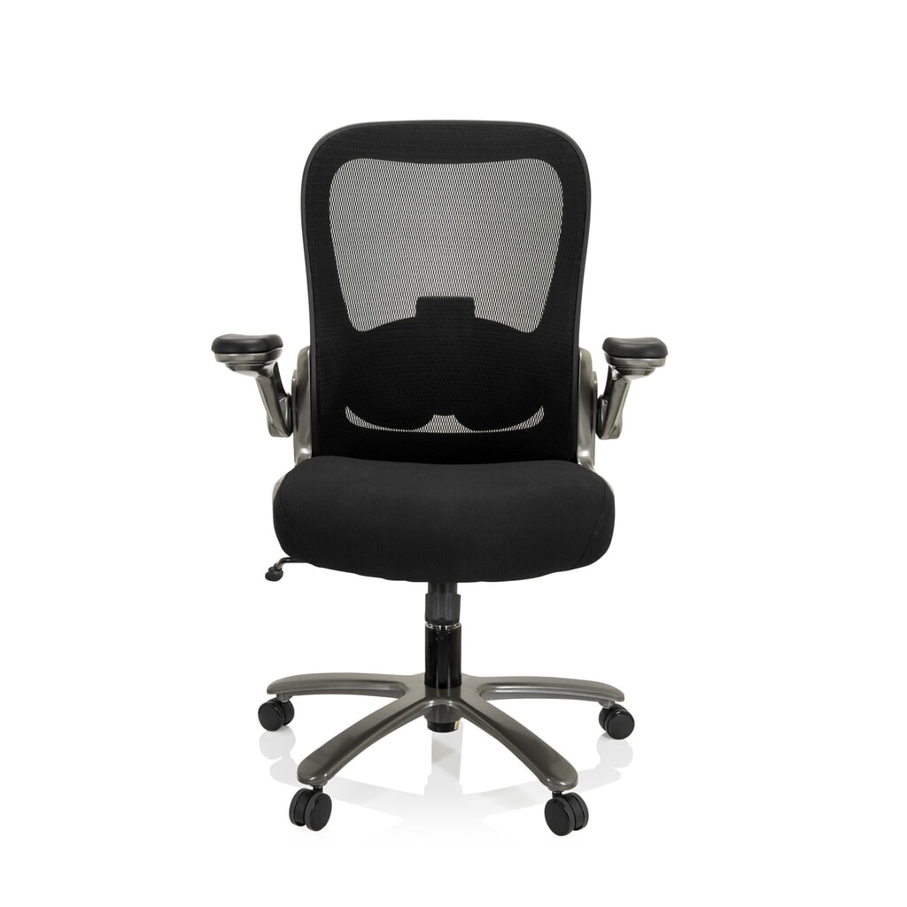Siège pour personne forte / siège de bureau hjh OFFICE INSTRUCTOR T I Titan XXL maille/tissu, noir Illustration du produit: Siège pour personne forte / siège de bureau hjh OFFICE INSTRUCTOR T I Titan XXL maille/tissu, noir