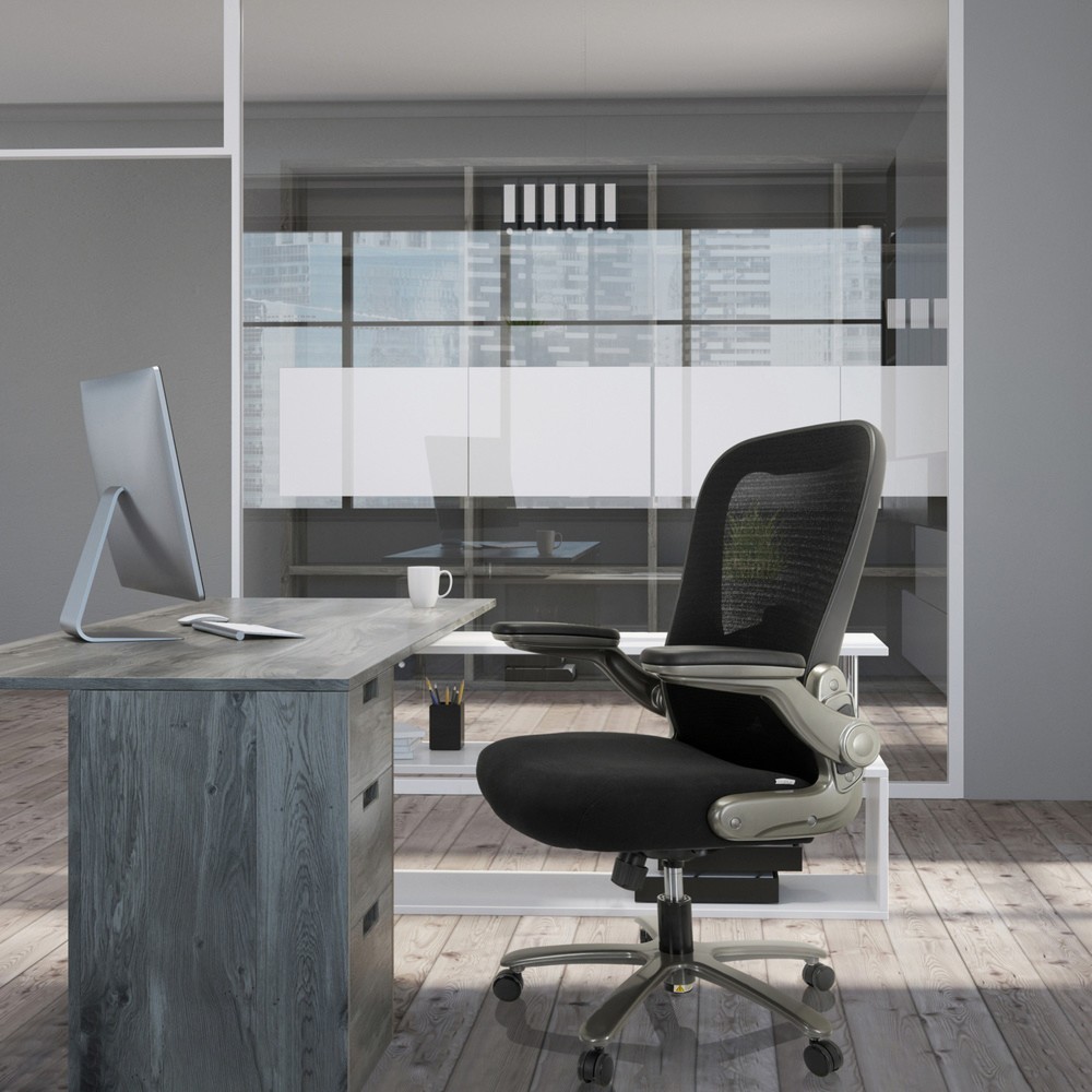 N° de l'image du produit 5 : Siège pour personne forte / siège de bureau hjh OFFICE INSTRUCTOR T I Titan XXL maille/tissu, noir