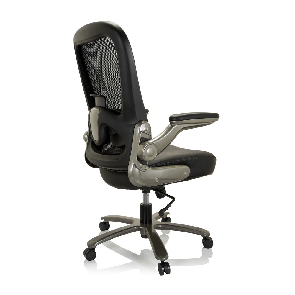 N° de l'image du produit 9 : Chaise pour charges lourdes / chaise de bureau hjh OFFICE INSTRUCTOR T I Titan XXL maille / cuir, noir