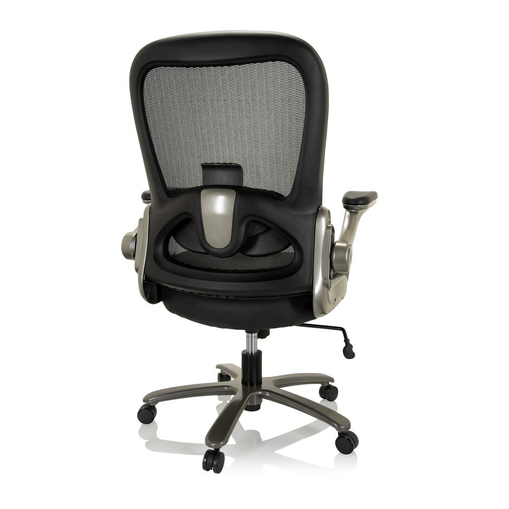 N° de l'image du produit 10 : Chaise pour charges lourdes / chaise de bureau hjh OFFICE INSTRUCTOR T I Titan XXL maille / cuir, noir