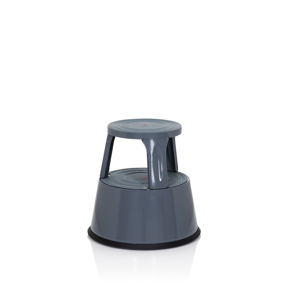 N° de l'image du produit 3 : Tabouret marchepied / tabouret à roulettes hjh OFFICE TIO-M II métal, plastique, gris foncé