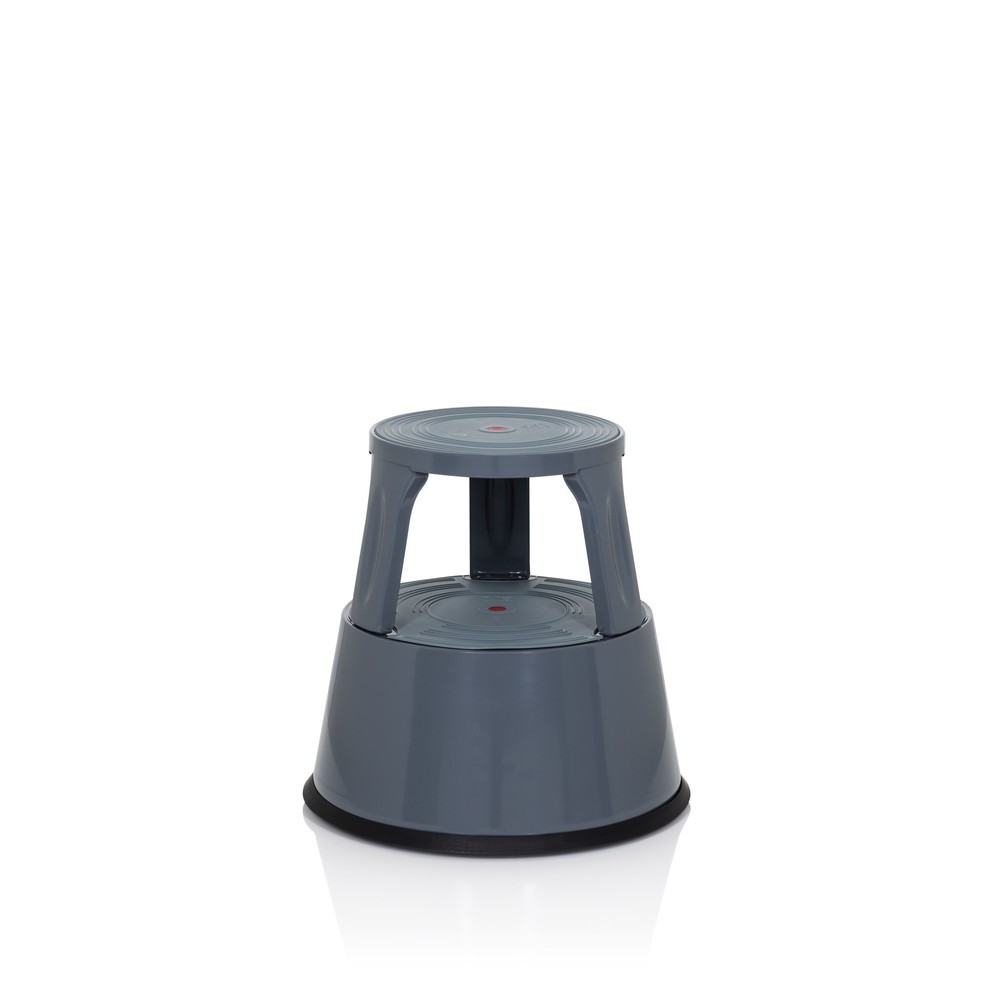 N° de l'image du produit 4 : Tabouret marchepied / tabouret à roulettes hjh OFFICE TIO-M II métal, plastique, gris foncé