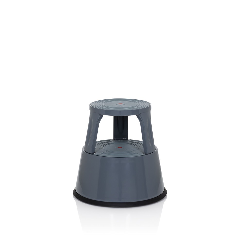 Tabouret marchepied / tabouret à roulettes hjh OFFICE TIO-M II métal, plastique, gris foncé Illustration du produit: Tabouret marchepied / tabouret à roulettes hjh OFFICE TIO-M II métal, plastique, gris foncé