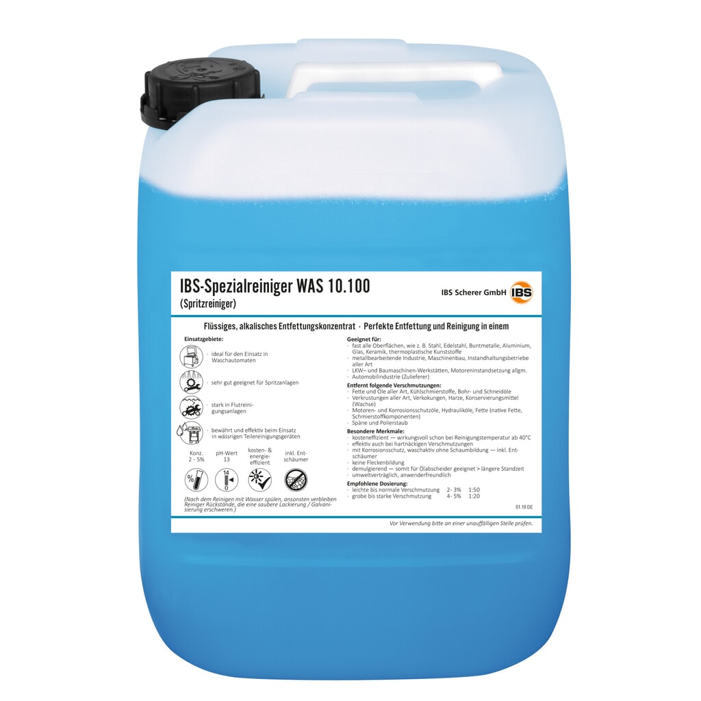 Solvant à aspersion IBS WAS 10.100, 20 litres Illustration du produit: Solvant à aspersion IBS WAS 10.100, 20 litres