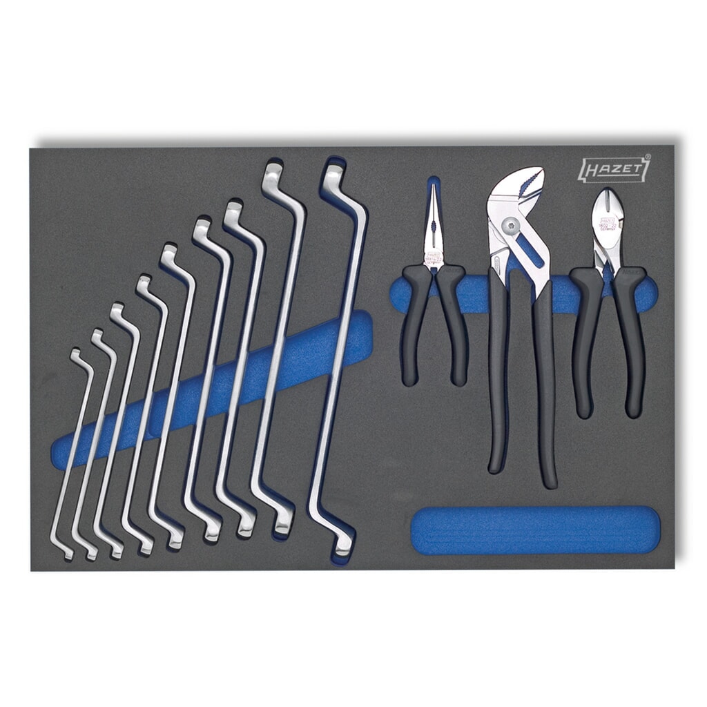 Jeu d’outils HAZET®, clés polygonales doubles + pinces