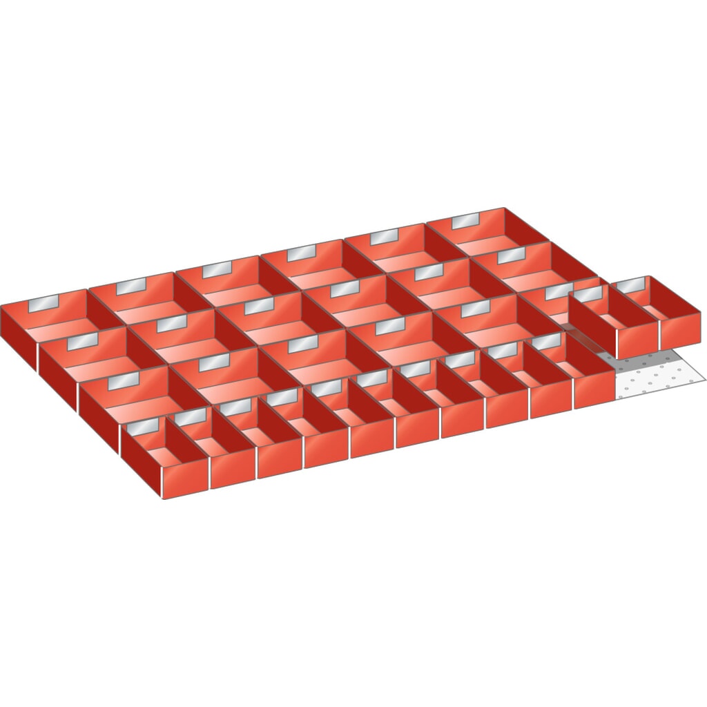 Jeu de bacs en plastique LISTA 54x36E, (lxPxHF) 918x612x75 mm, 30 pièces Illustration du produit: Jeu de bacs en plastique LISTA 54x36E, (lxPxHF) 918x612x75 mm, 30 pièces