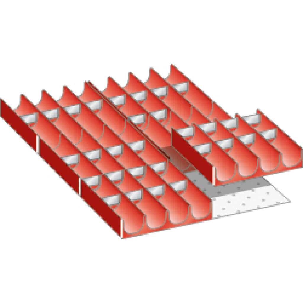 Jeu de compartiments creux LISTA 18x27E, (lxPxFH) 306x459x50 mm, 36 pièces Illustration du produit: Jeu de compartiments creux LISTA 18x27E, (lxPxFH) 306x459x50 mm, 36 pièces