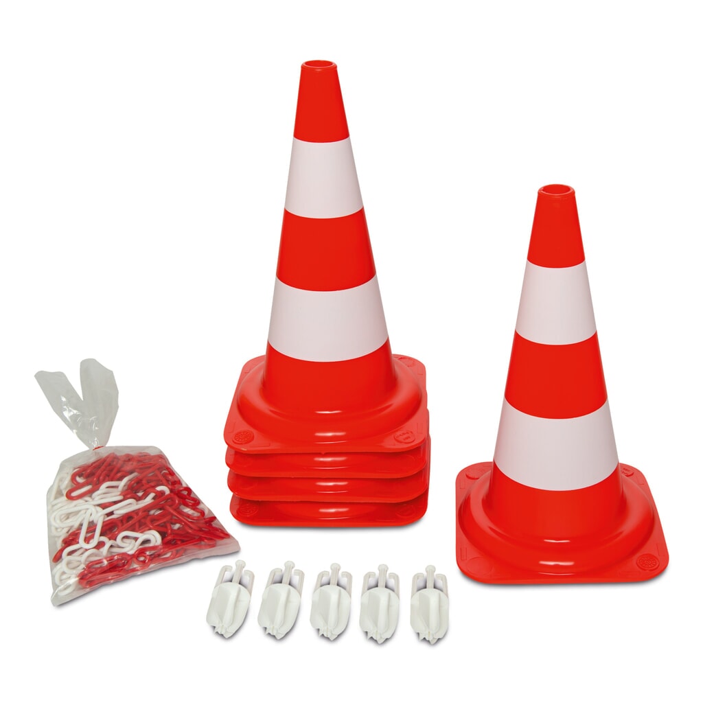 Illustration du produit: Jeu de cônes de signalisation, lumineux de jour, hauteur 500 mm