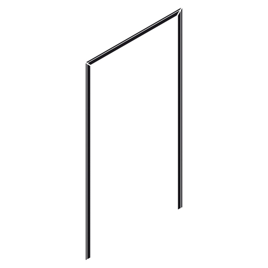 Joint de porte pour porte à un battant 1 200 mm, profil demi-rond, hydrofuge Illustration du produit: Joint de porte pour porte à un battant 1 200 mm, profil demi-rond, hydrofuge