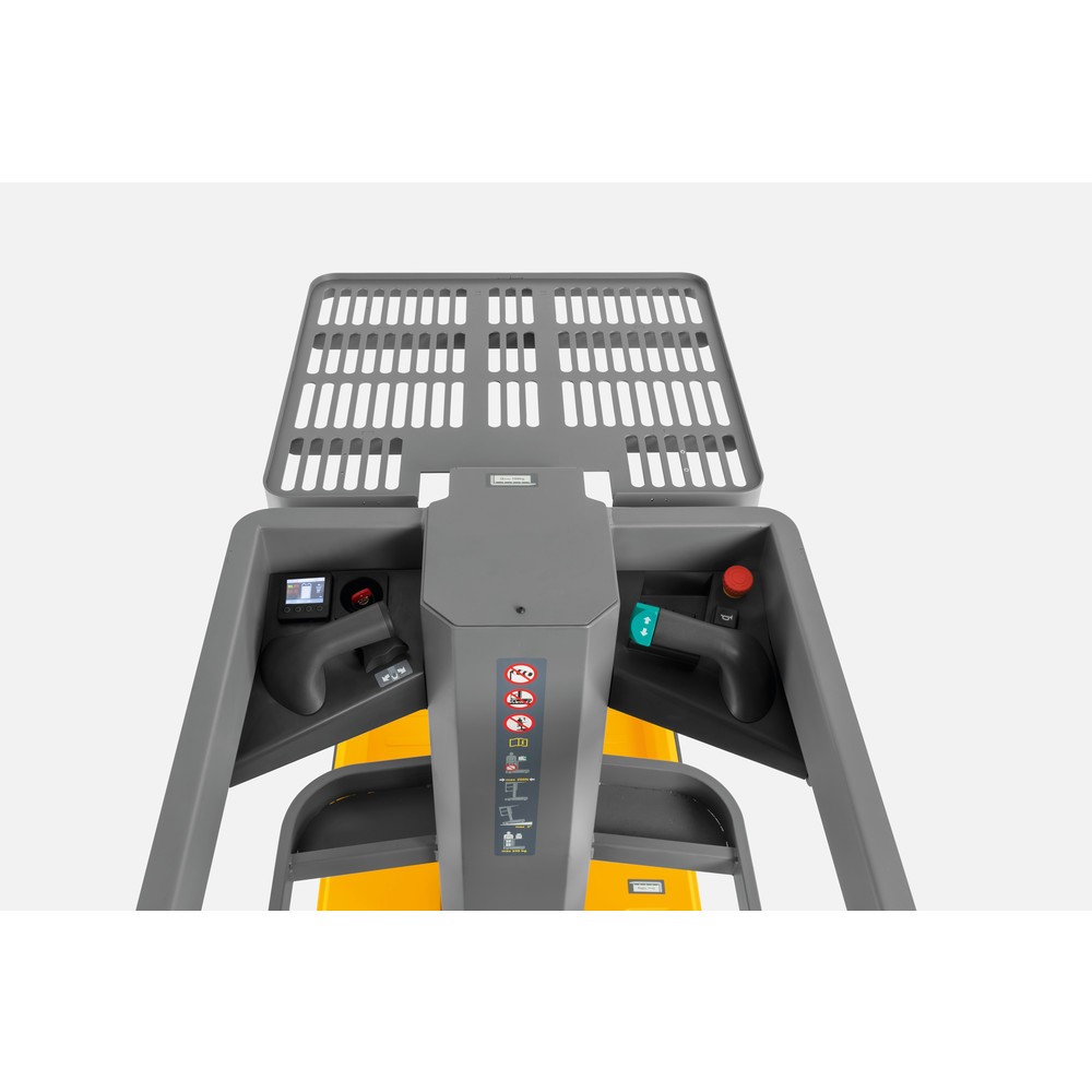 N° de l'image du produit 4 : Chariot préparateur de commandes pour petites pièces Jungheinrich EKM 202, plateau électrique, verrouillage de porte