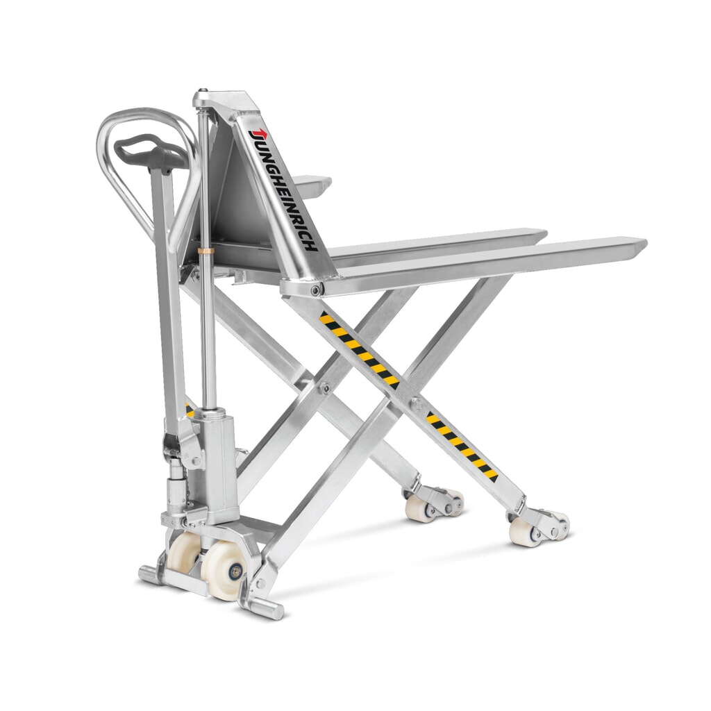 Jungheinrich Transpalette à ciseaux en acier inoxydable Jungheinich AMX l15p - modèle professionnel
