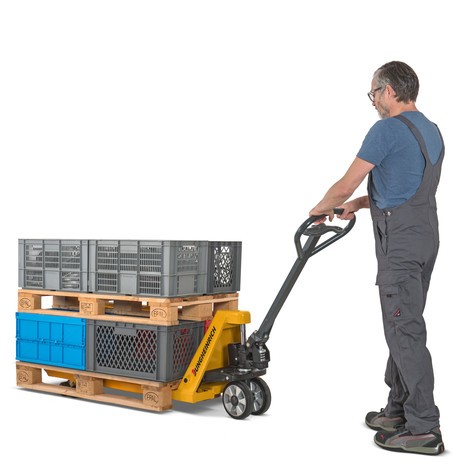 N° de l'image du produit 7 : Transpalette manuel Jungheinrich AM 20, capacité de charge 2&nbsp;000&nbsp;kg, longueur des fourches 1&nbsp;150&nbsp;mm, nylon