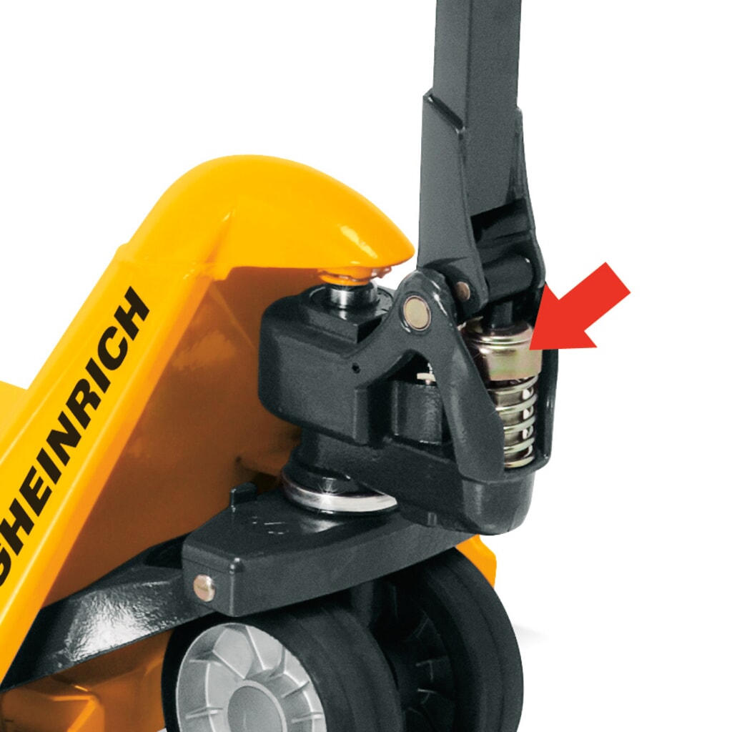 N° de l'image du produit 3 : Transpalette manuel Jungheinrich AM 22 avec levée rapide, capacité de charge 2 200 kg, longueur des fourches 795 mm, nylon