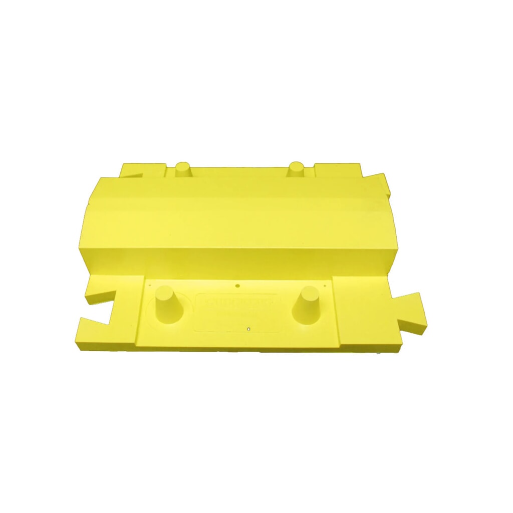 Illustration du produit: Justrite® Passage pour flexibles Diamondback®, élément de base, Lxl 260 x 410 mm, jaune
