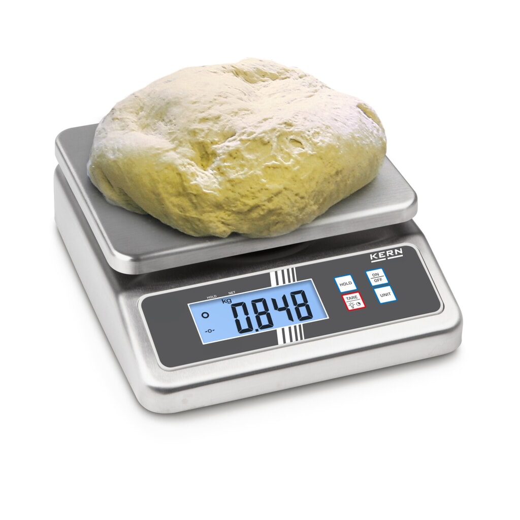 KERN Balance de comptoir en acier inoxydable FOB 10K-3NL, classe de protection IP 67, plage de pesée max. 8/15 kg N° de l'image du produit 2 : KERN Balance de comptoir en acier inoxydable FOB 10K-3NL, classe de protection IP 67, plage de pesée max. 8/15 kg