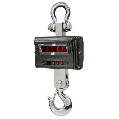 N° de l'image du produit 1 : KERN Balance à crochet industrielle, plage de pesée max. 1&nbsp;000&nbsp;kg