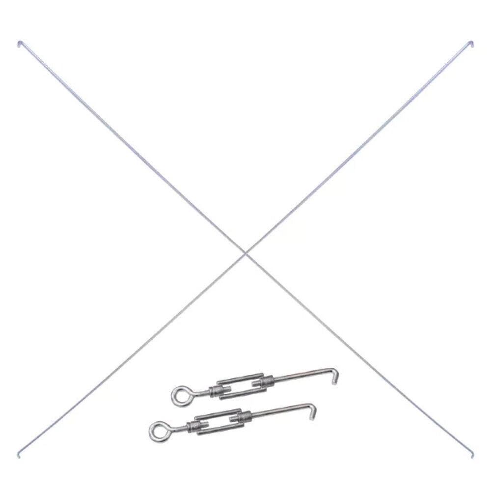 Illustration du produit: Kit d'entretoises en croix 1300 pour rayonnage à tablettes SCHULTE, (2 tendeurs, 2 entretoises diagonales)
