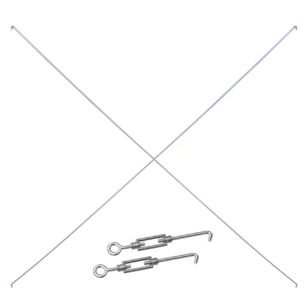 Illustration du produit: Kit d'entretoises en croix 1300 pour rayonnage à tablettes SCHULTE, (2 tendeurs, 2 entretoises diagonales)