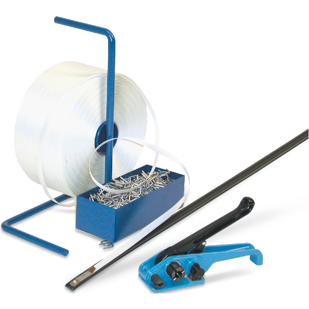 Illustration du produit: Kit de cerclage Universal pour feuillard en PET, pour largeur de feuillard 19 mm