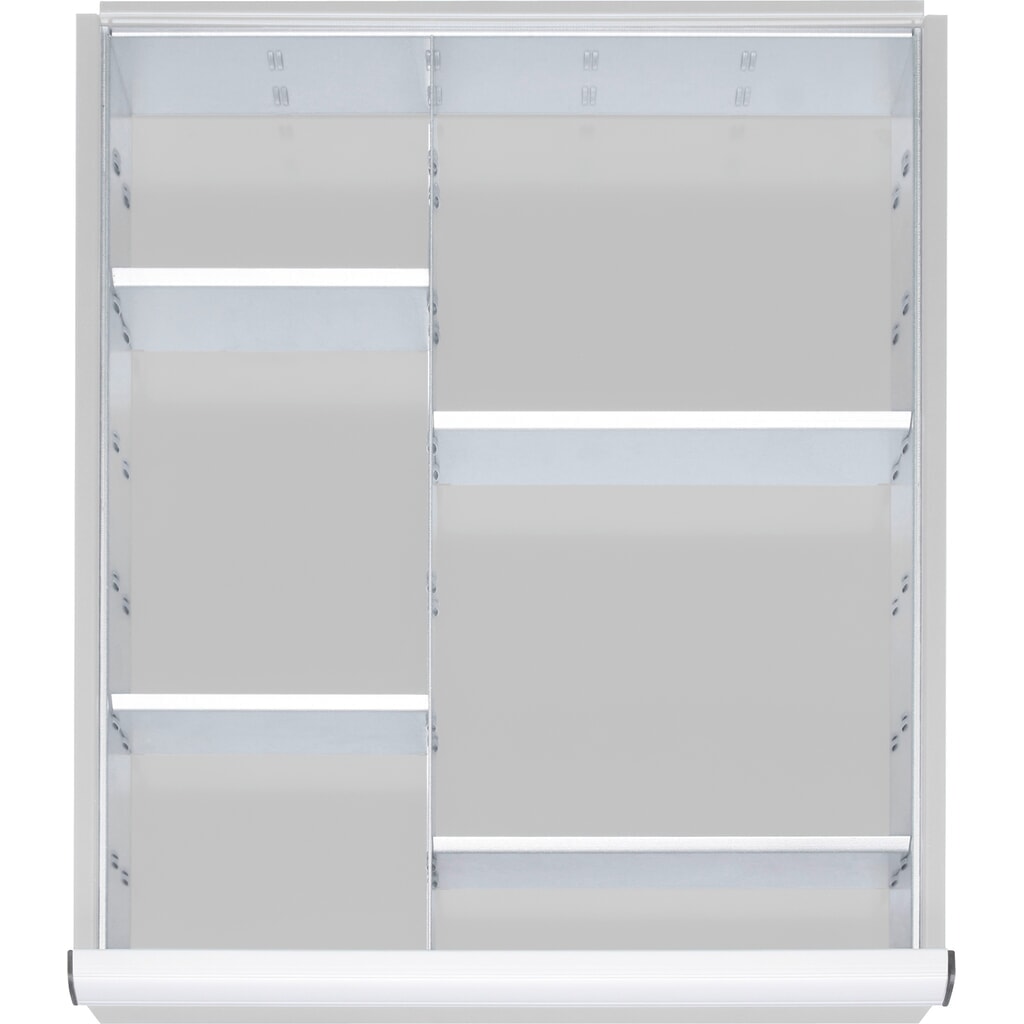 Illustration du produit: Kit de compartimentage de tiroir Steinbock®, pour dimensions de tiroir l x P 490 x 560 mm avec hauteur de façade 120-150 mm, 1x 4 cloisons de séparation