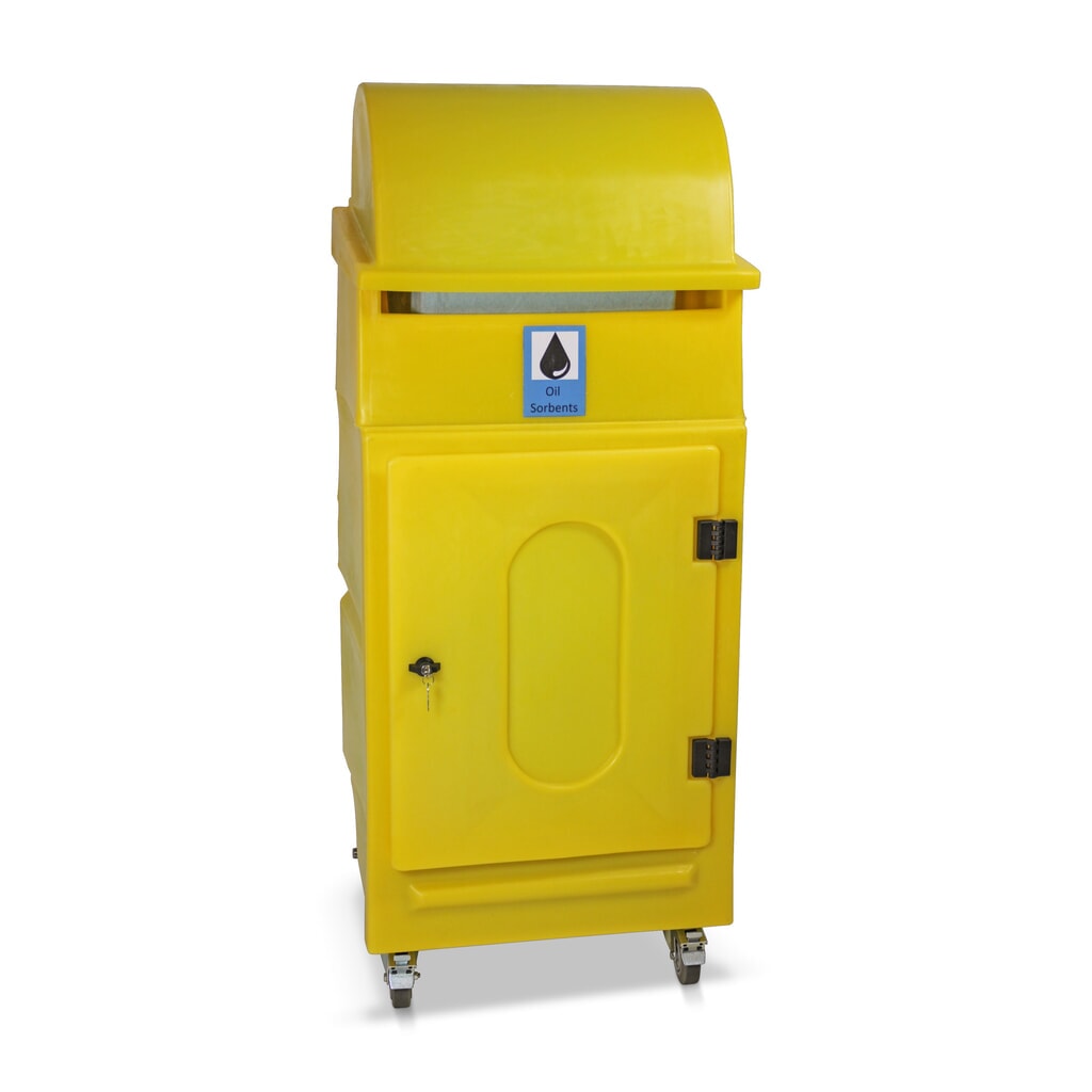 N° de l'image du produit 3 : Kit d’urgence Huile, cuve à roulettes, contenance 300 l, bleue