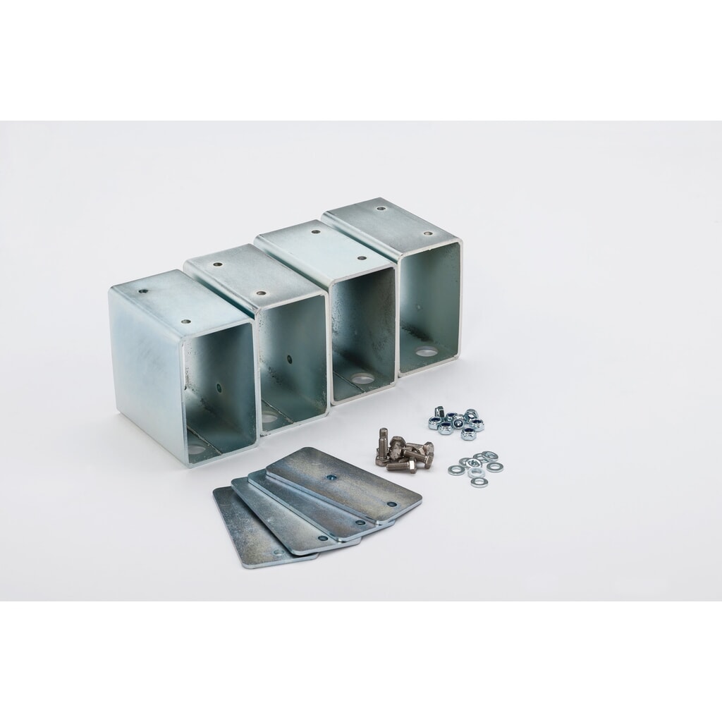 Kit de pieds empilables pour armoires à batteries CEMO Illustration du produit: Kit de pieds empilables pour armoires à batteries CEMO