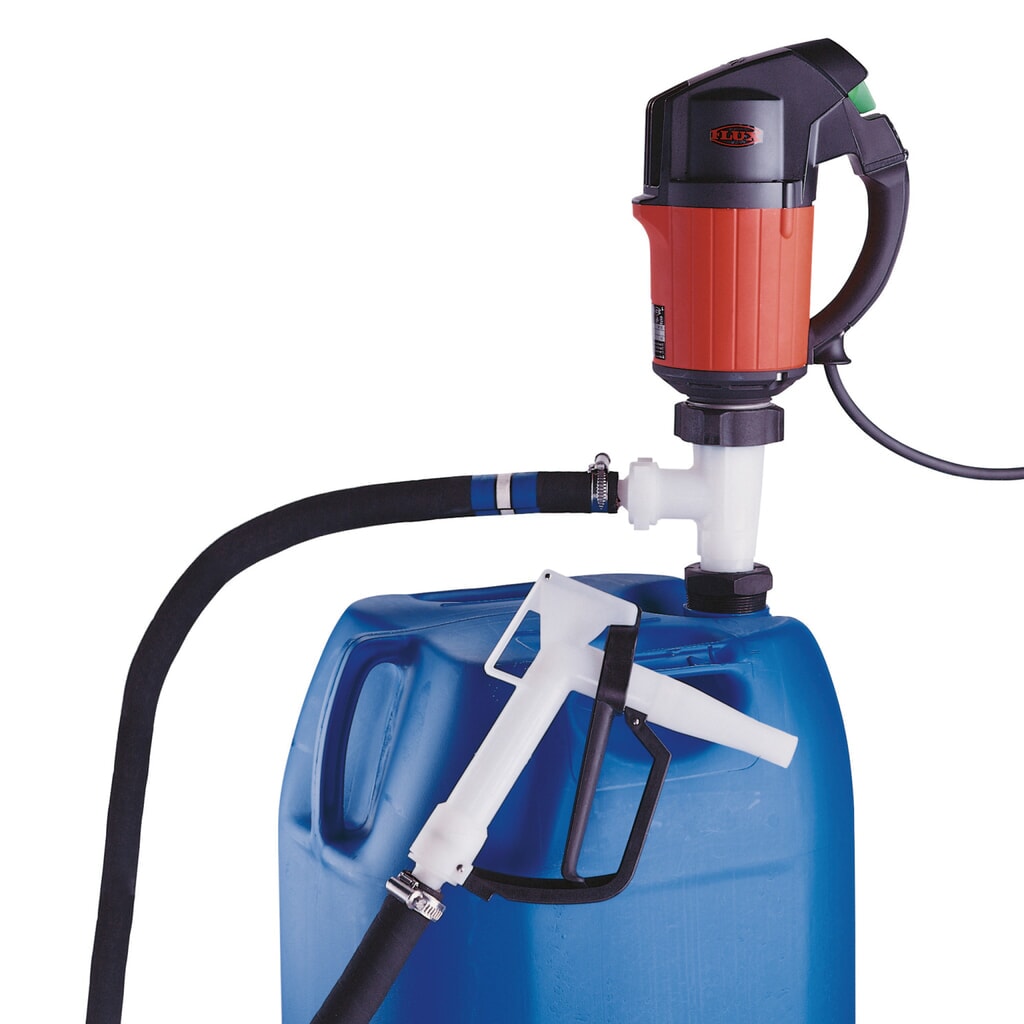 Illustration du produit: Kit de pompe pour acides et lessives alcalines concentrés, pour bidons et fûts
