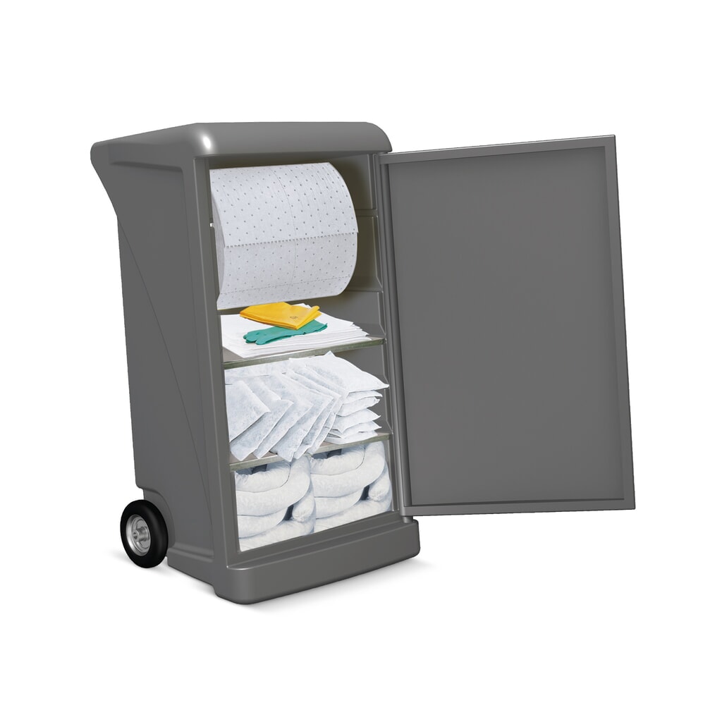 Illustration du produit: Kit de remplissage pour kit d'urgence dans le caddy, huile, contenance 218 l