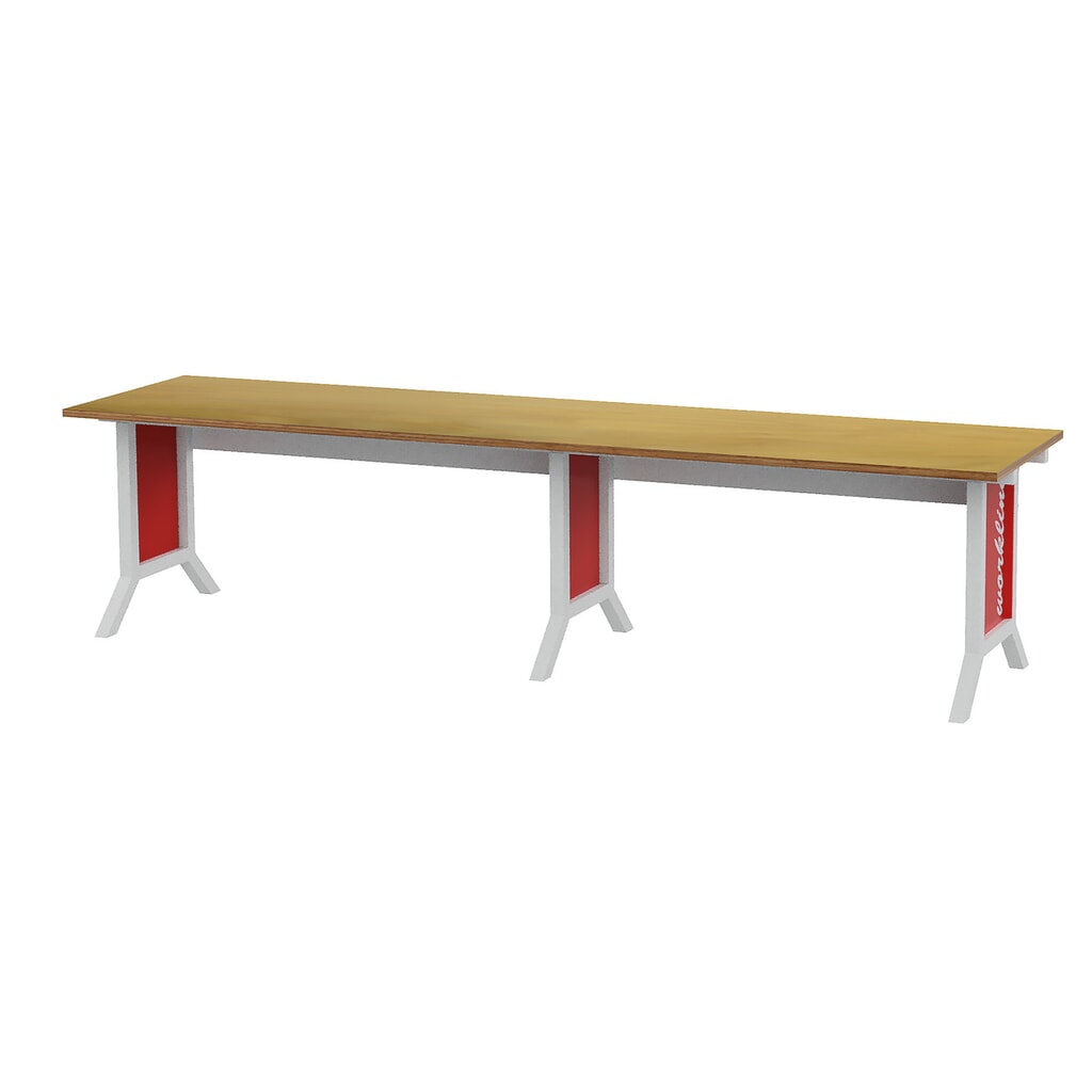 Kit de système de poste de travail, 2 pièces, réglage de la hauteur électrique Bedrunka+Hirth, rouge signalisation Illustration du produit: Kit de système de poste de travail, 2 pièces, réglage de la hauteur électrique Bedrunka+Hirth, rouge signalisation