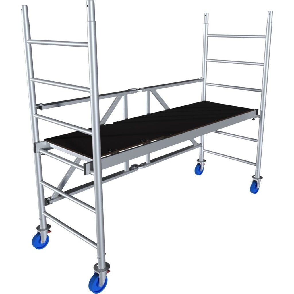 N° de l'image du produit 1 : KRAUSE® Échafaudage pliant MONTO en aluminium ProTec XS, hauteur de travail 2 900 mm